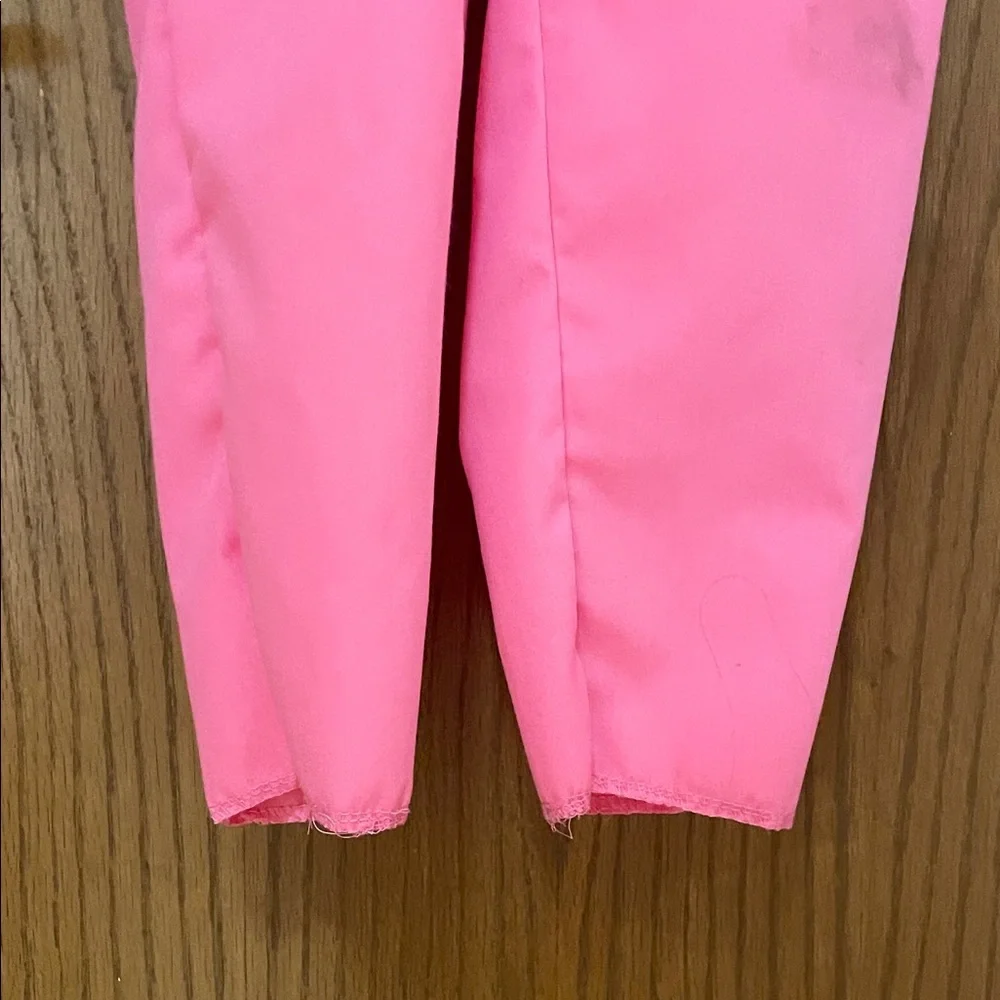 BARBIE UEC Girls Size Medium (7/8) Bright Pink Jumpsuit Costume with headband